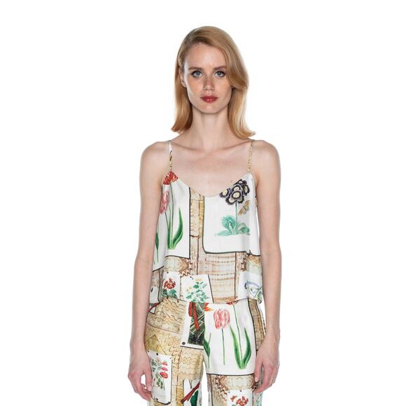 LIBERTINE COLEFAX SILK CAMISOLE TANK - Picture 8 of 10